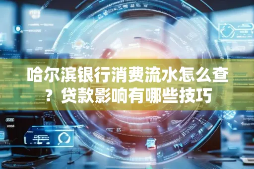 哈尔滨银行消费流水怎么查?贷款影响有哪些技巧